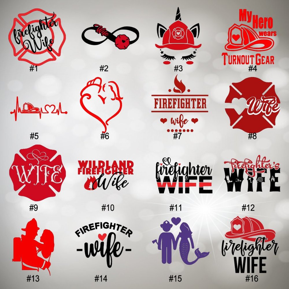 5-6" FIRE WIFE VINYL DECAL